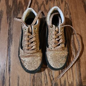 Vans glitter girl skate shoes